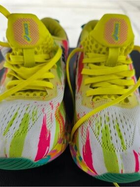 ASICS Neon Yellow & Pink Athletic Shoes